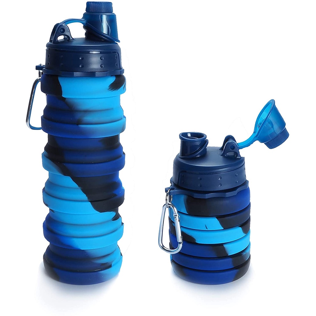 Collapsible Water Bottles for Travel, Reusable Foldable Water Bottles