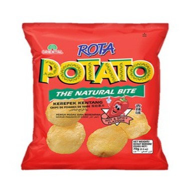 Mini Rota Potato Chips - Natural / BBQ / Tomato / Hot & Spicy | Shopee ...