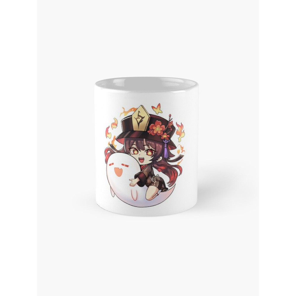 Hu Tao Genshin Impact Liyue Chibi Fanart Mihoyo Game Cup Merchandise ...