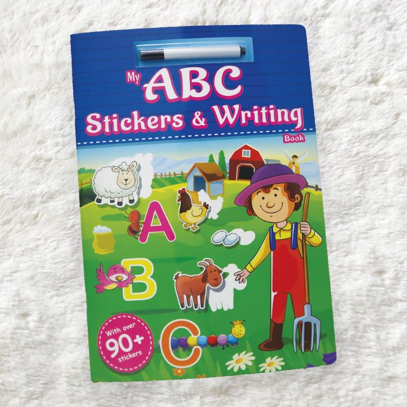 BUKU STICKER UNTUK ANAK-ANAK [MY ABC STICKER & WRITING] | Shopee Malaysia