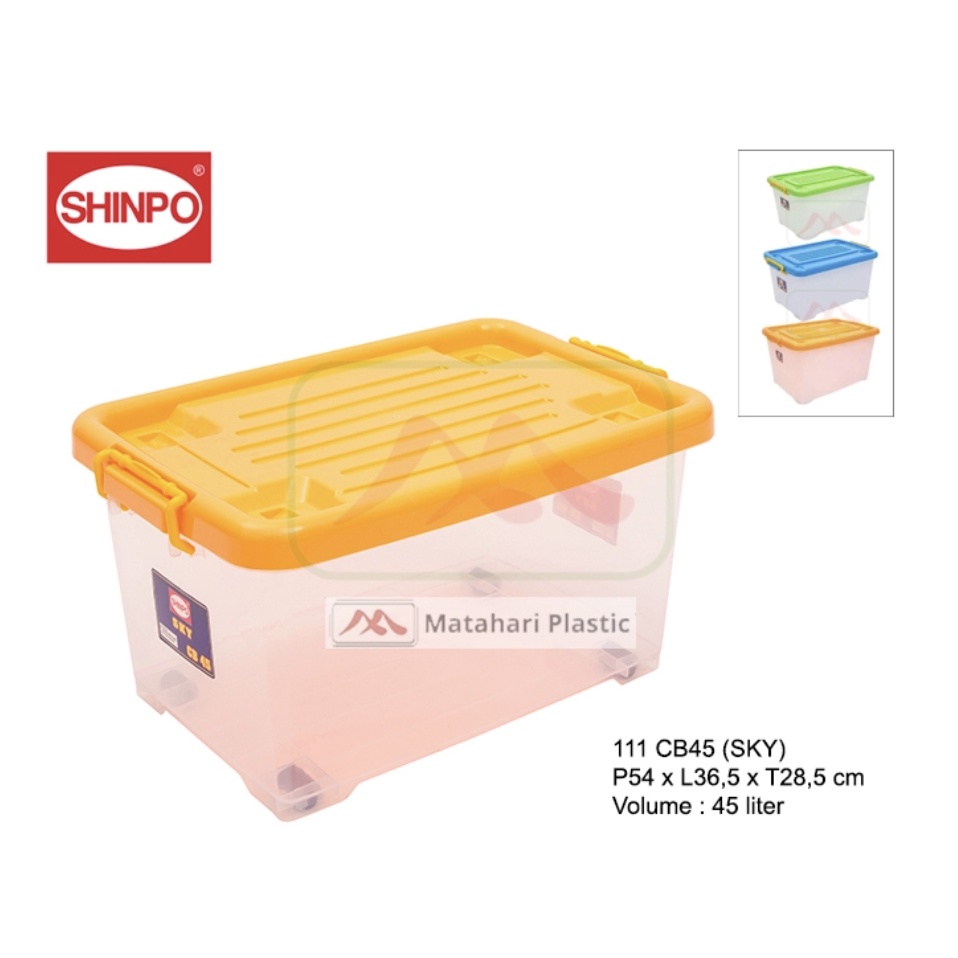 (EXPEDITION) Container Box Sky 111 CB45 Shinpo (With Wheels) | Shopee ...