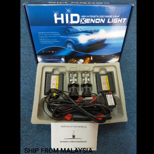 55W DC HID Xenon Headlight Conversion KIT Bulbs H1/H3/H4/H7/H11/9005/