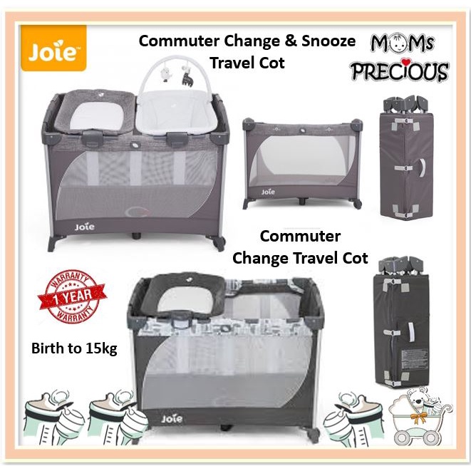 Joie commuter change portacot linen outlet grey