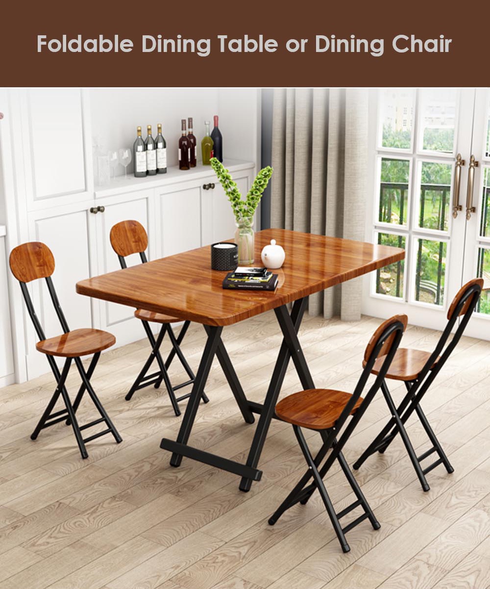 Simple folding deals dining table