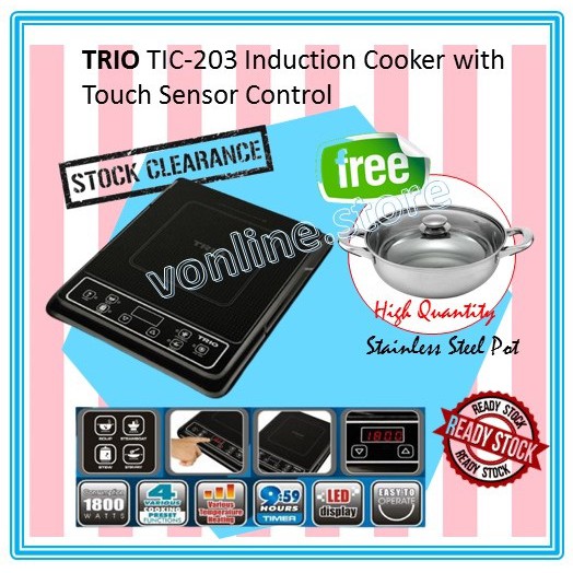 Trio on sale induction cooker