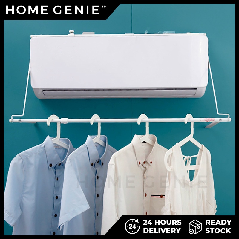 Clothes Indoor Aircon Hanger Washing Laundry Rack Stainless Steel ...