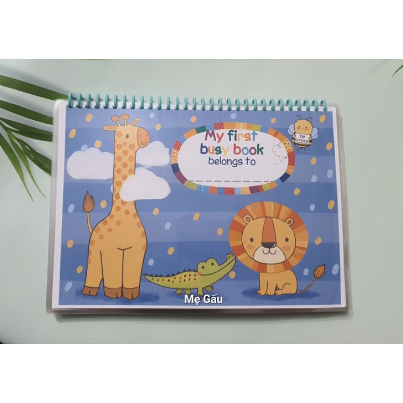 My first busy book Montessori peel-and-stick learning materials set for ...