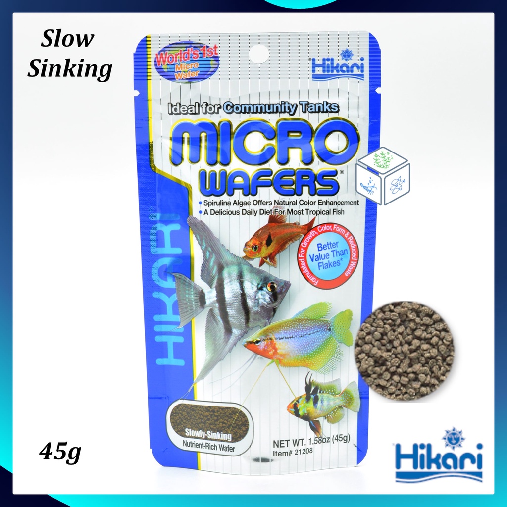 Hikari Micro Wafers 20g 45g Tropical Fish Food Small Fish Food Tetra Angel Fish Barb Shopee Malaysia