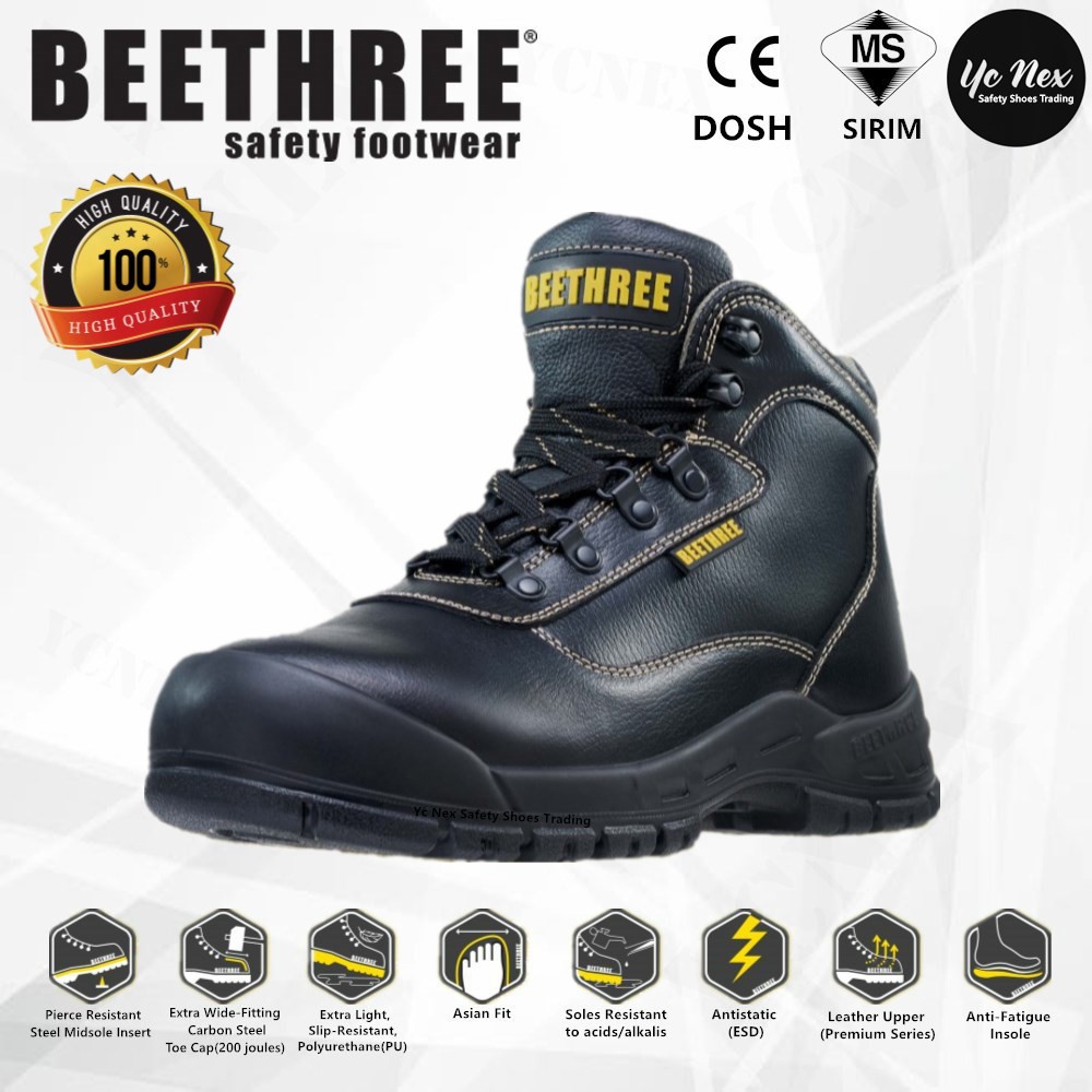 Beethree Safety Shoes - BT 8832 - Ankle Boot Lace Up High Quality ...