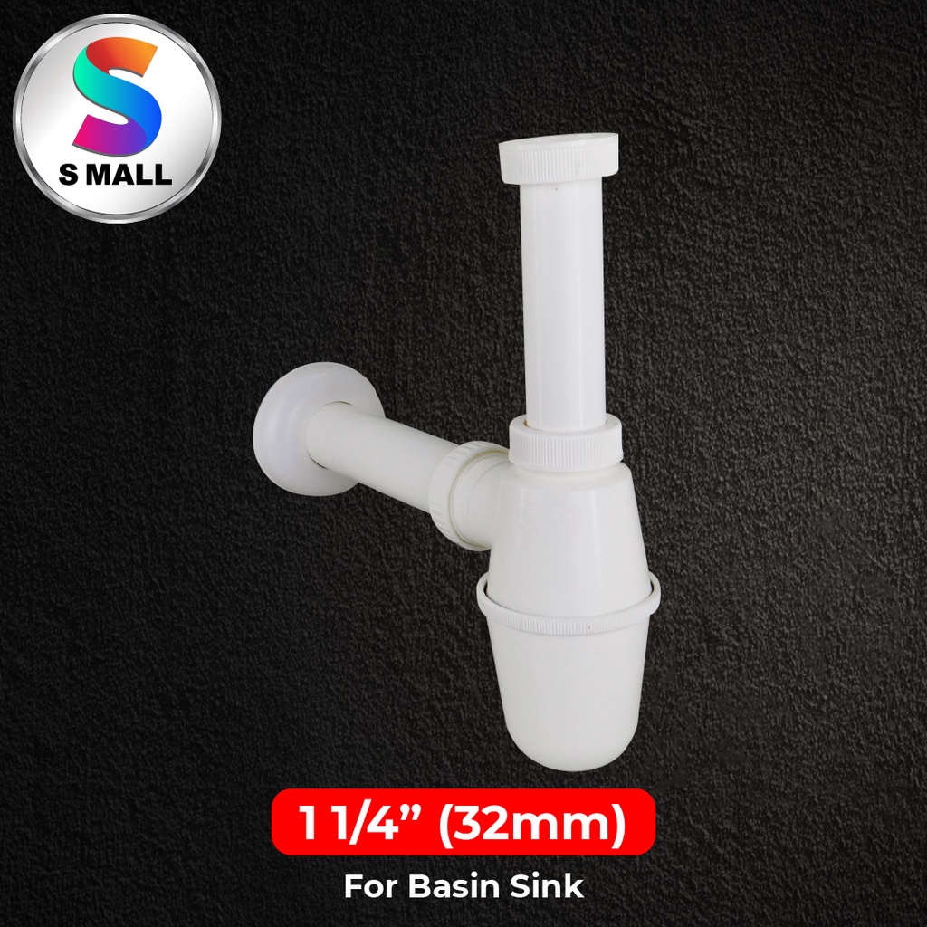 S MALL PVC Plastic Bottle Trap For Kitchen Sink (40mm) / Wash Basin ...