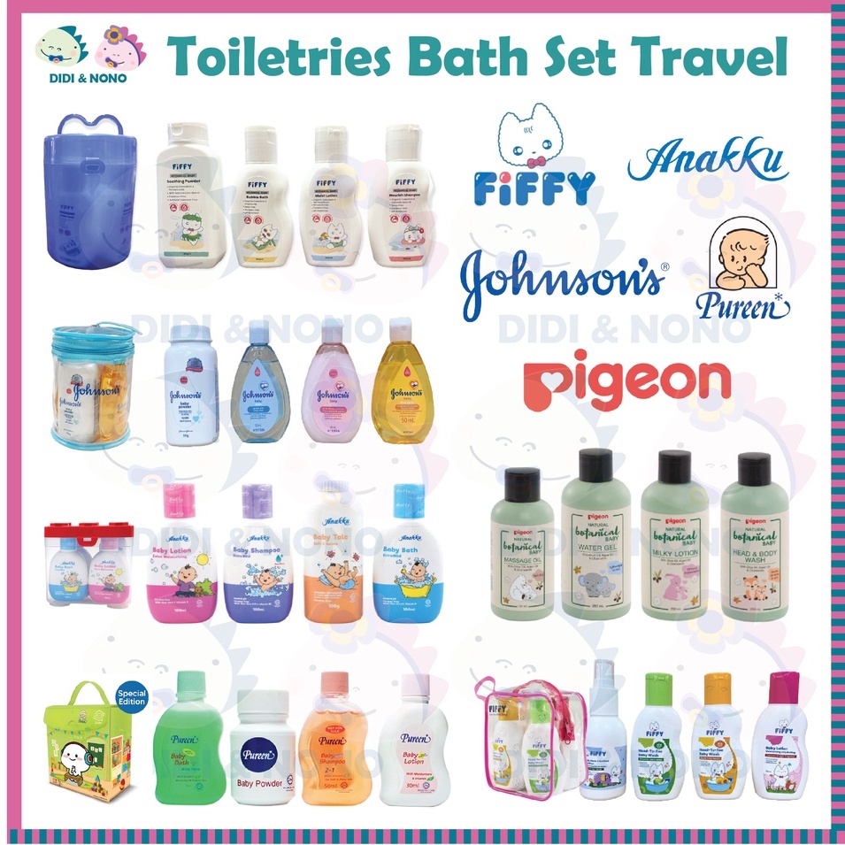 Baby Set Toiletries Travel Pack Set Mandian Bayi | Shopee Malaysia