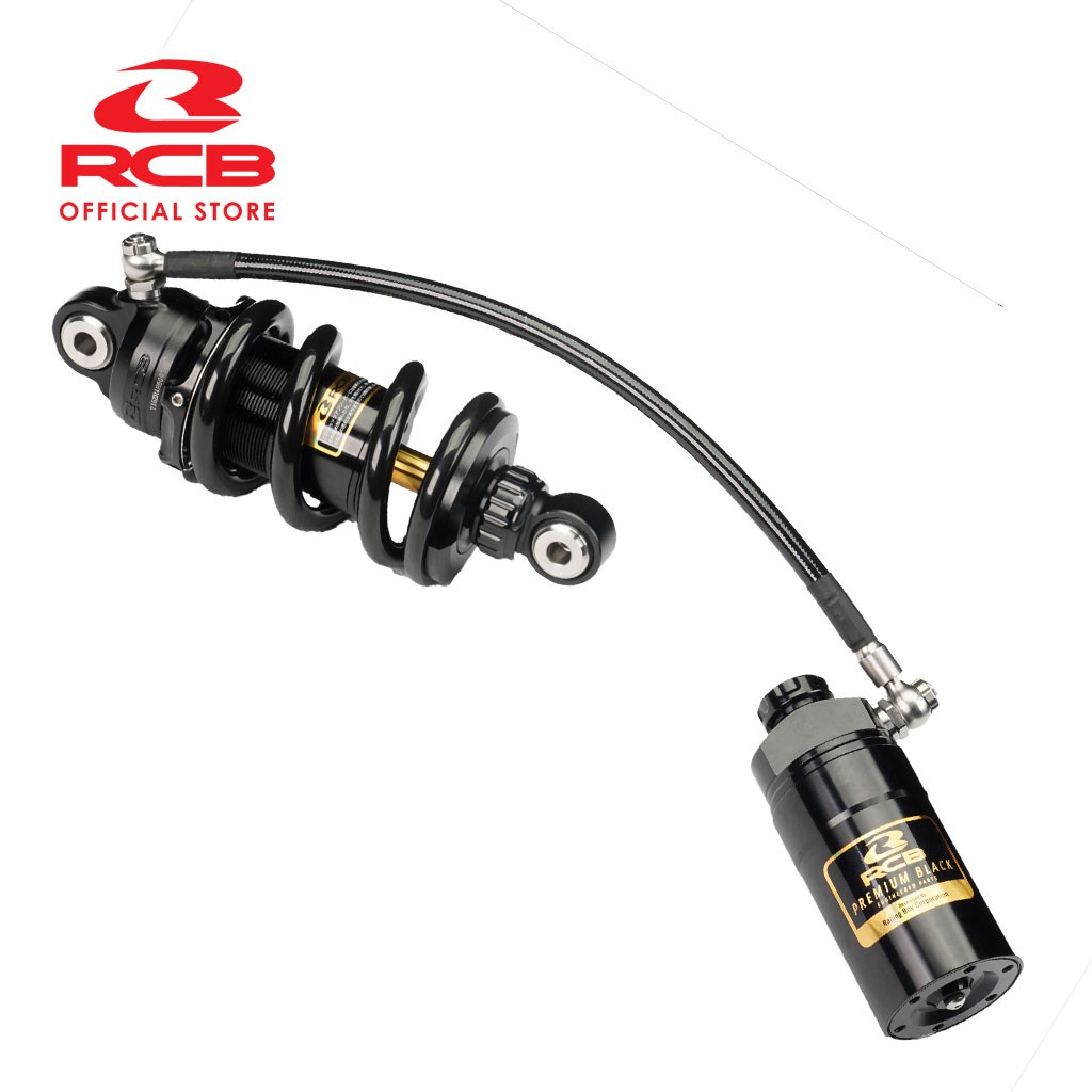 RCB DB2 LINE MONOSHOCK PREMIUM BLACK WITH TANK Y15 Y16 LC FZ R15 RS150 ...