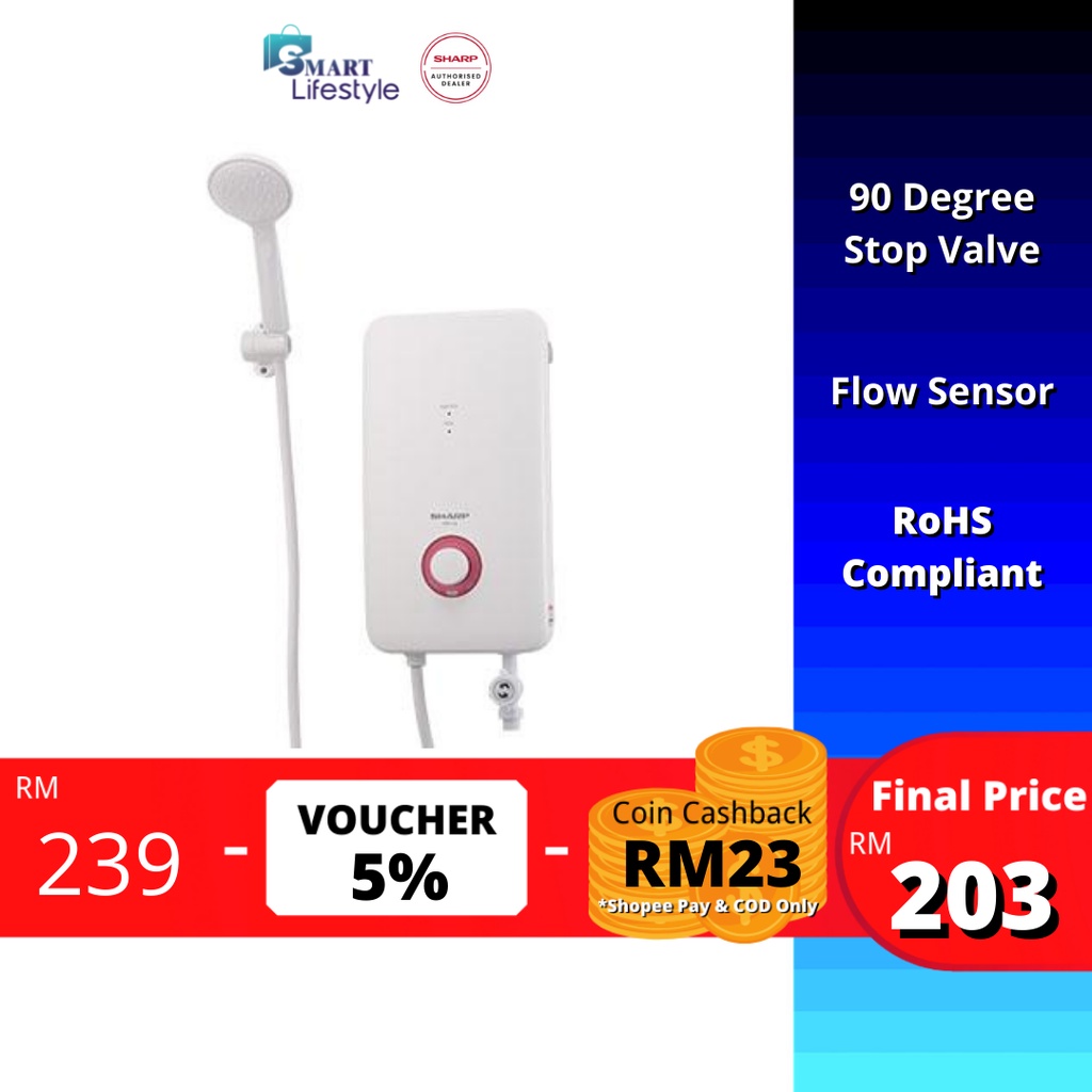 Sharp Hot Shower Water Heater WHN115B | Shopee Malaysia