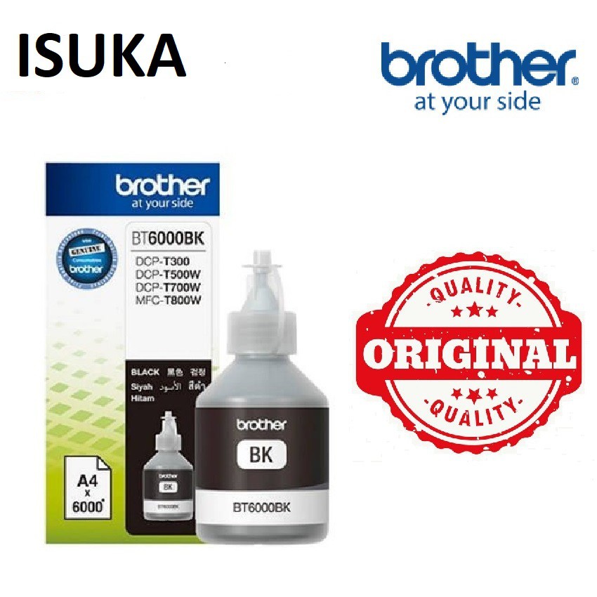 ORIGINAL BROTHER BT6000 BLACK INK FOR T SERIES (BT6000BK) | Shopee Malaysia
