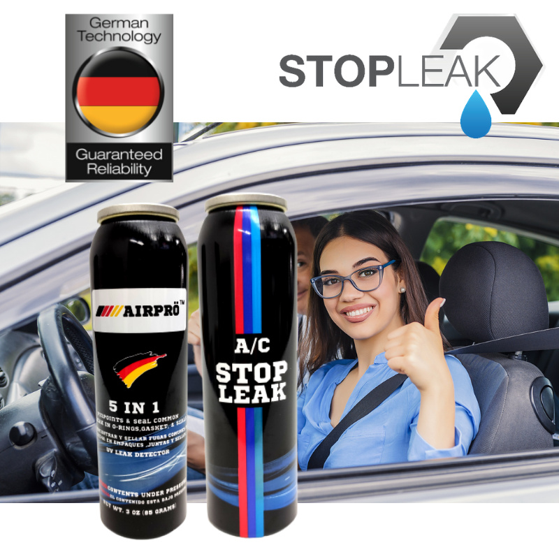 Compressor Oil Treatment ( With Gas R134a & UV Dye & OIL ) 3 in 1 LEAK