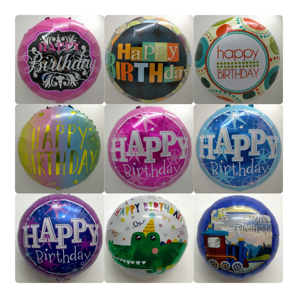 18" Happy Birthday Hats & Horns Mylar Balloon – Party Expo