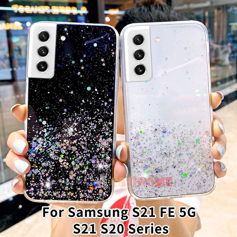 Glitter Samsung Galaxy A 21 S Back Cover Samsung Galaxy S21FE 5G S20 S21 S  21 Ultra Plus FE 4G 5G Bling