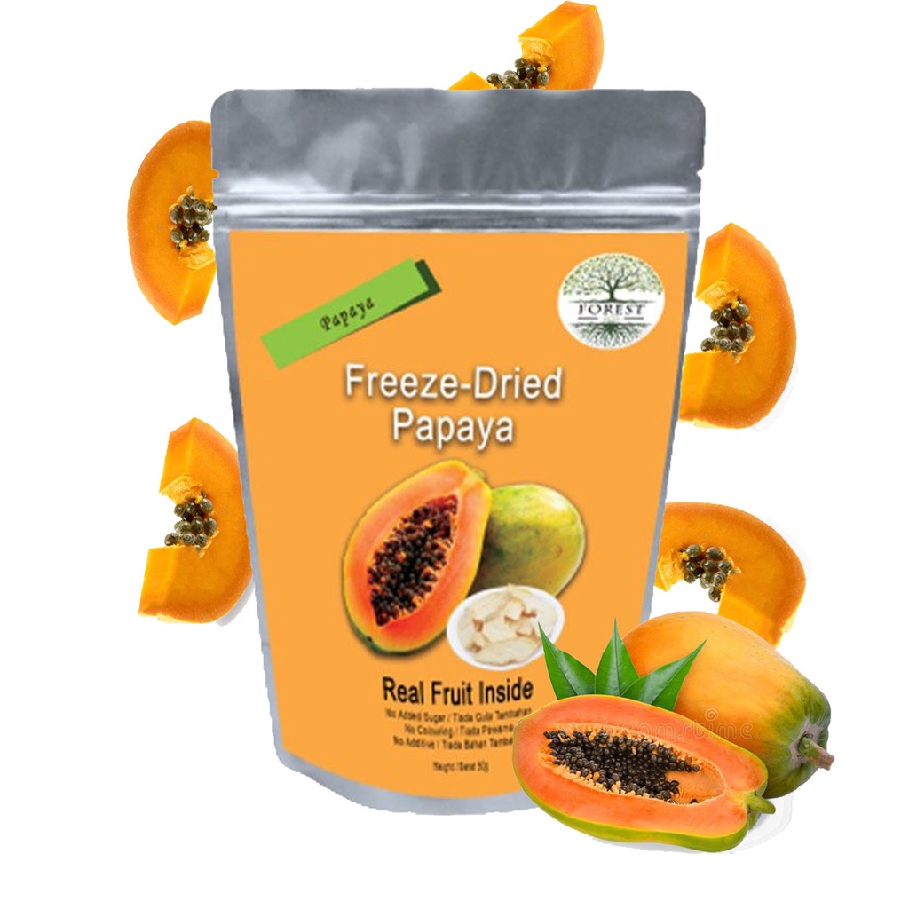 Freeze Dried Crispy Halal Snack Vegan Freeze Dried Fruit - Papaya Apple ...