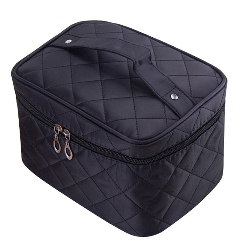 Ready Stock Hot Quilted cosmetic bag large capacity travel toiletry ...
