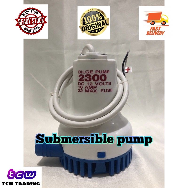 CKS 12V 24V SUBMERSIBLE MARINE BILGE PUMP 2300GPH | Shopee Malaysia