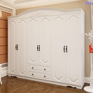 Household Wardrobe White Light Luxury Style Bedroom Cabinet, 41% OFF