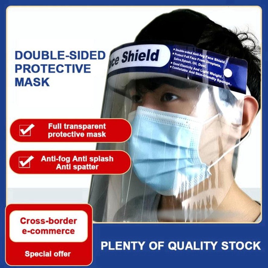 PVC Head-mounted protective mask cover anti-fogging anti-dust ...