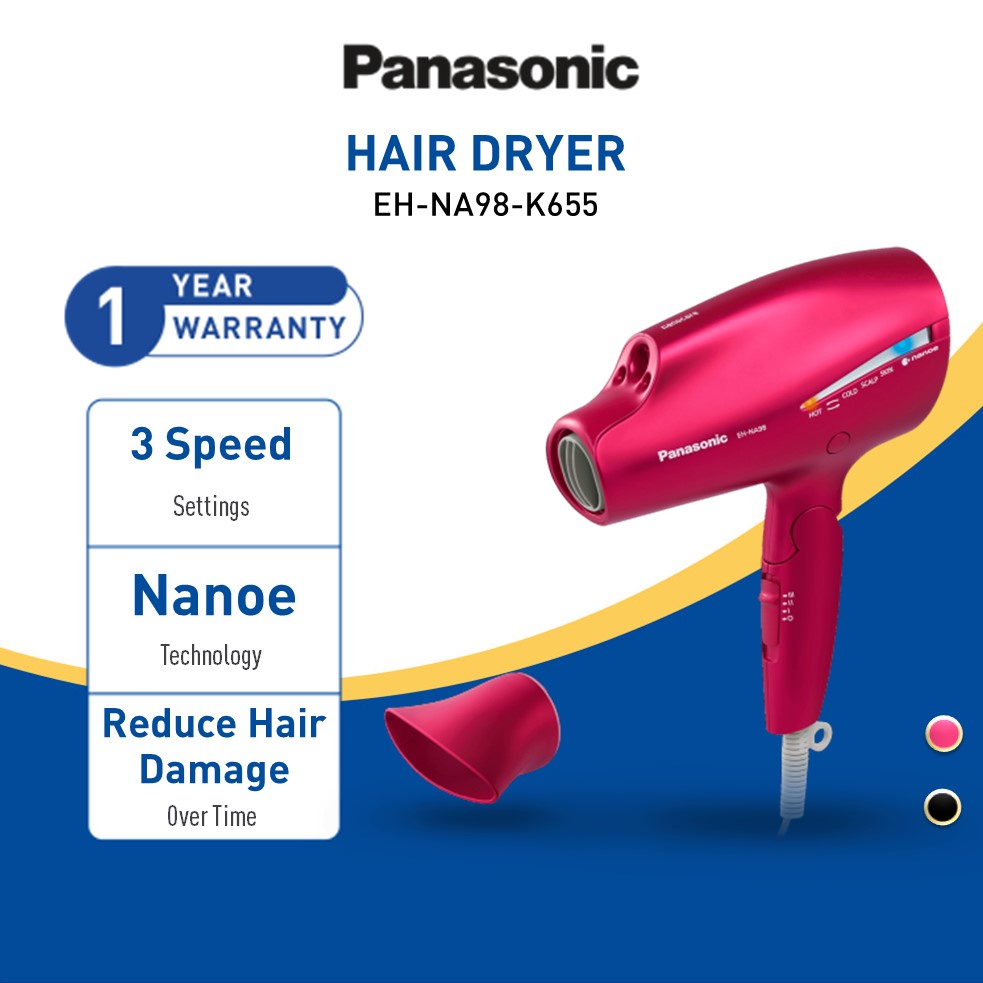 Panasonic Eh Na98 Nanoe Hair Dryer Moisture Double Mineral Ion Scalp Care Hot And Cold Air Eh 1137