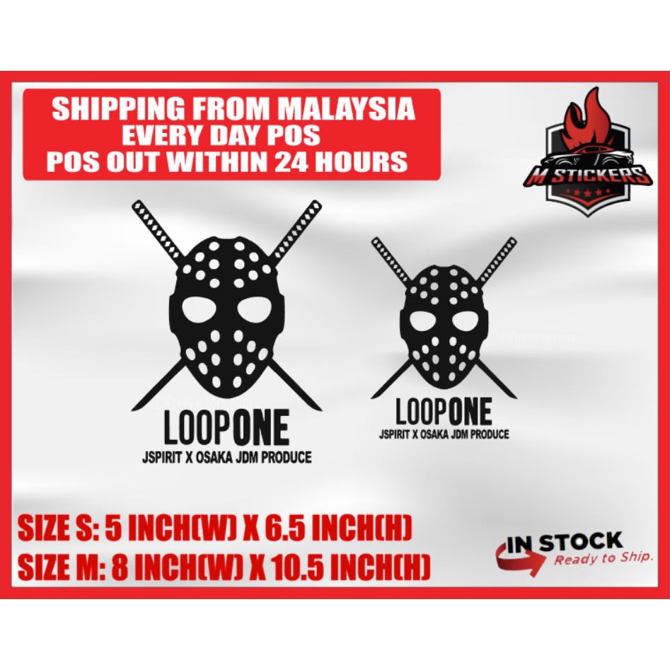 [M STICKERS] KANJO MASK CAR STICKER MYVI AXIA ALZA ARUZ CITY CIVIC ...