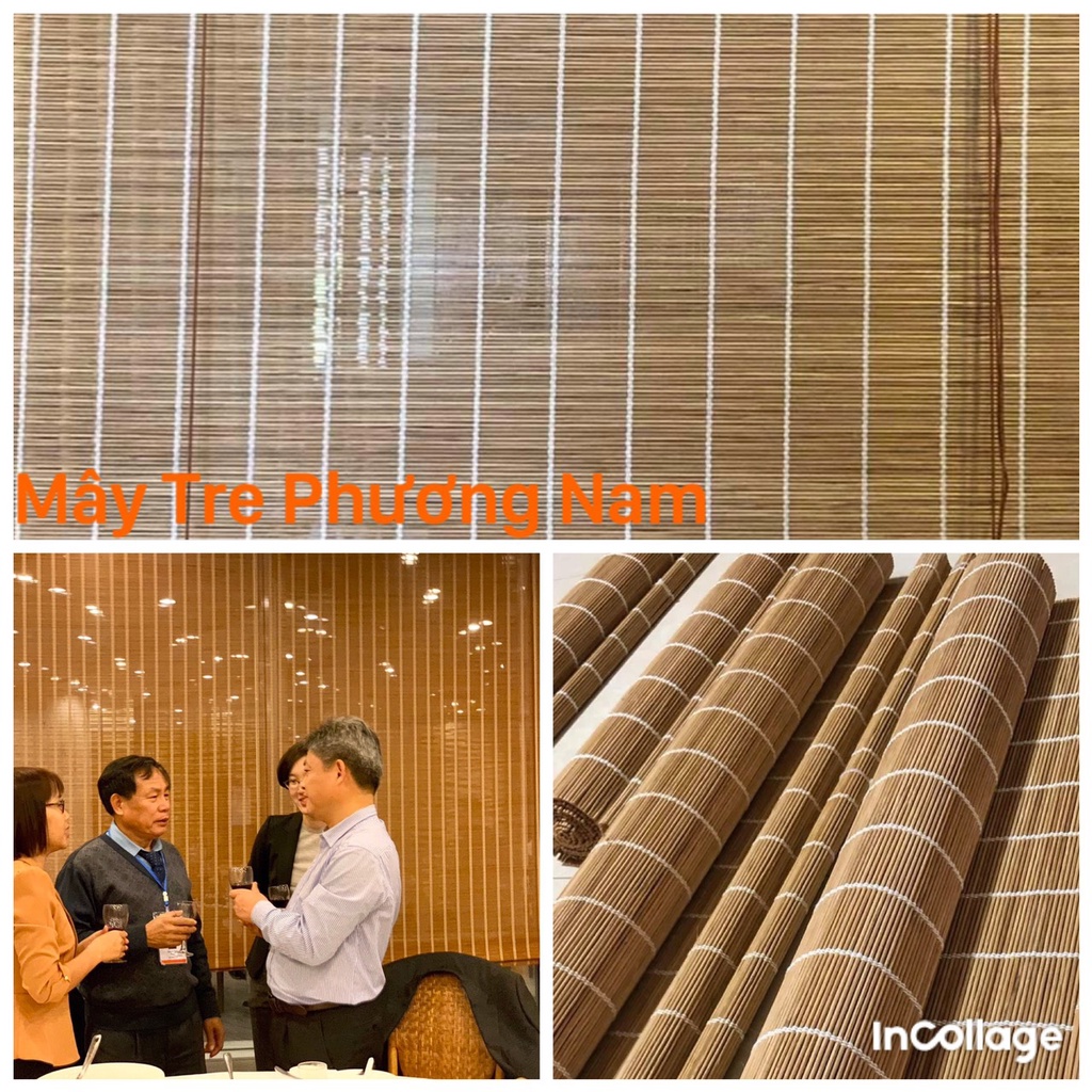 Bamboo Toothpick Screen In Brown Against Termites Shading The Sunlight