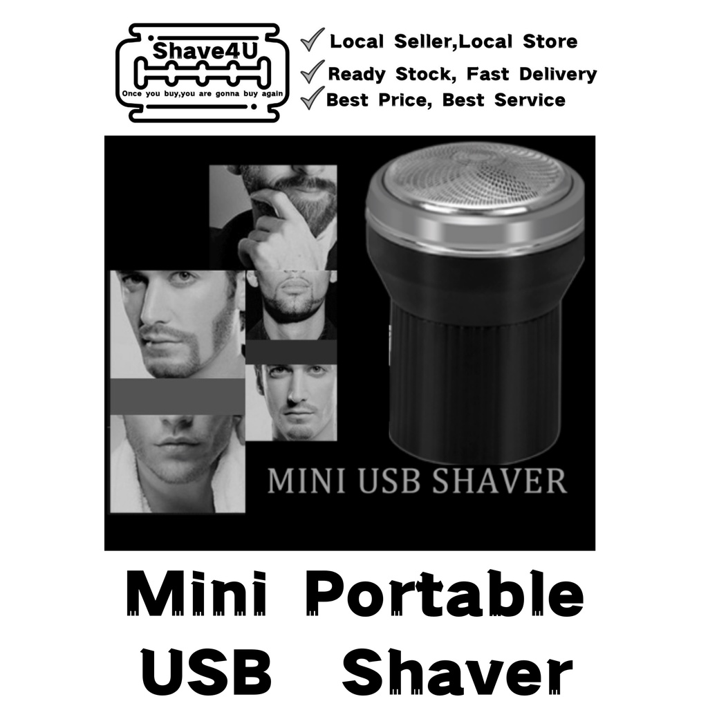 Shave4U Electric Shaver Mini Portable Shaver USB Power Outdoor Travel ...