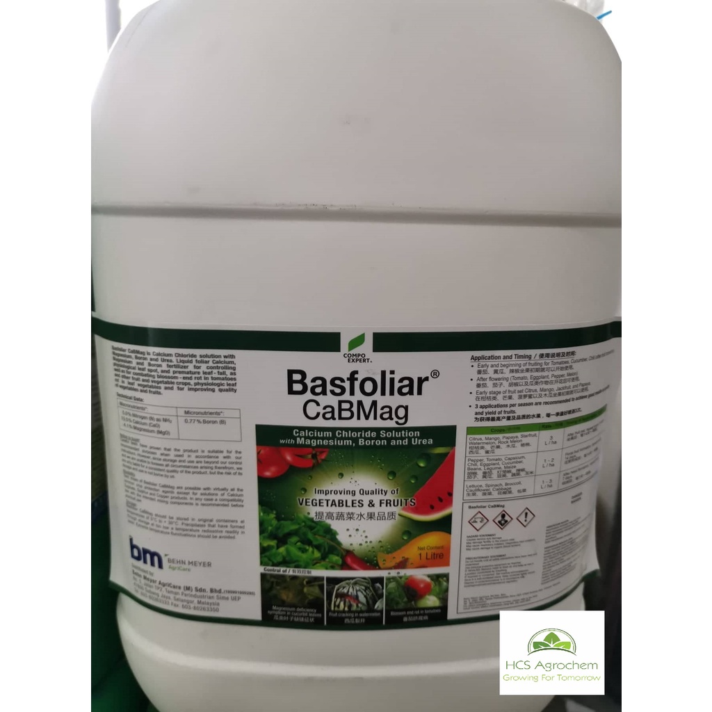 (+20lit) Baja foliar Behn Meyer Basfoliar CaBMag (Calcium, Boron