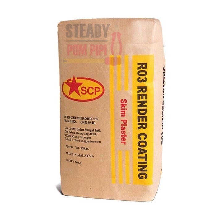 25KG RENDER COATING / CEMENT RENDER / CEMENT 3 IN 1 / SIMEN CAMPUR