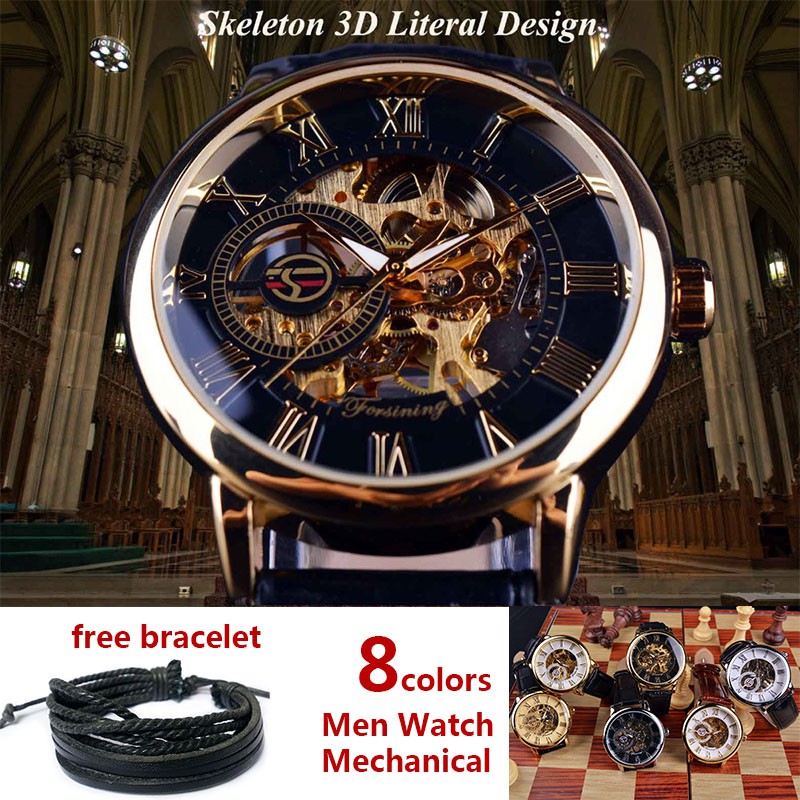 Wrist Dial Steel Steampunk Ready Stock Original Forsining Mechanical Watch Shopee Malaysia