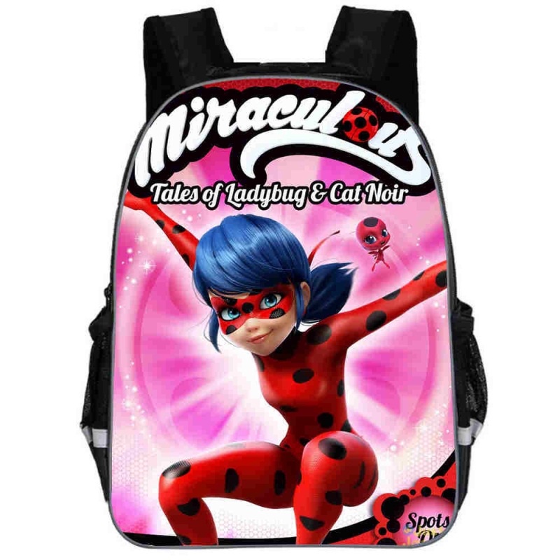 34*29*12cm Miraculous Ladybug Primary Student Backpack School Bag ...