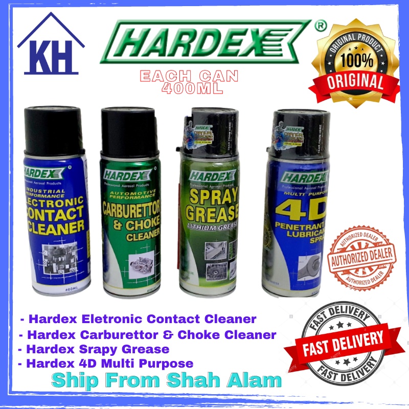 ORIGINAL HARDEX Spray Grease Carburettor and Choke Cleaner Electronic