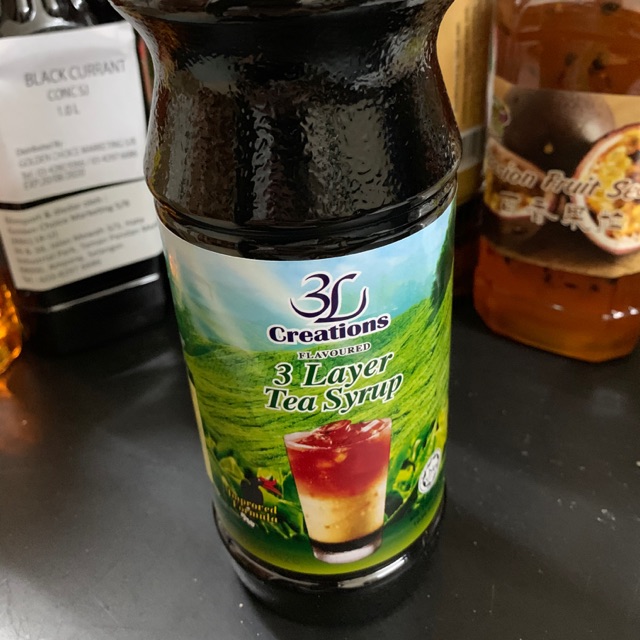 [3L Creation ]3 Layer Tea Syrup 850ml bottle #CoffeeShop #Watersupplier ...