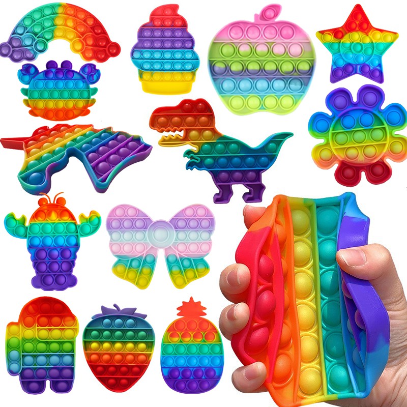 Foxmind Push Pop it Fidget Toy Bubble Sensory Stres Special Needs ...