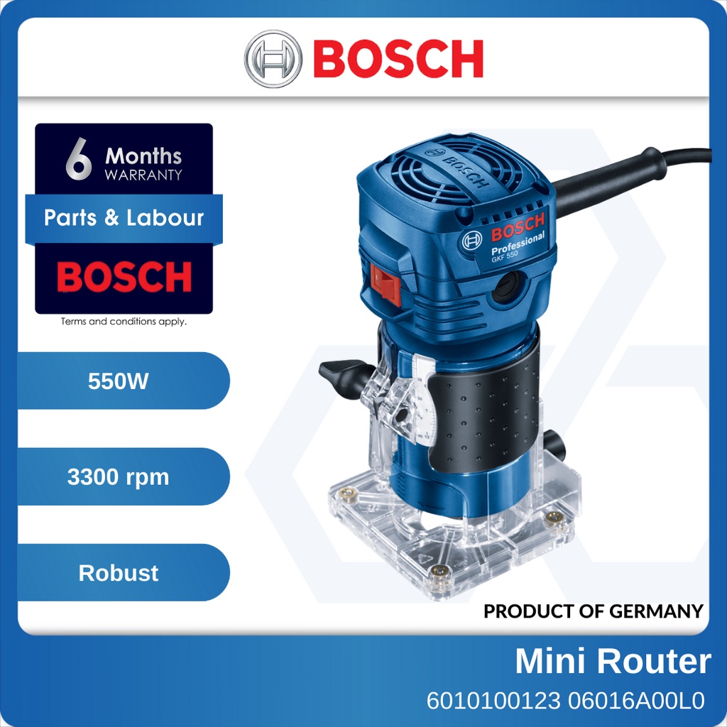 BOSCH GKF550 Mini Router 550W 240V 06016A00L0 | Shopee Malaysia