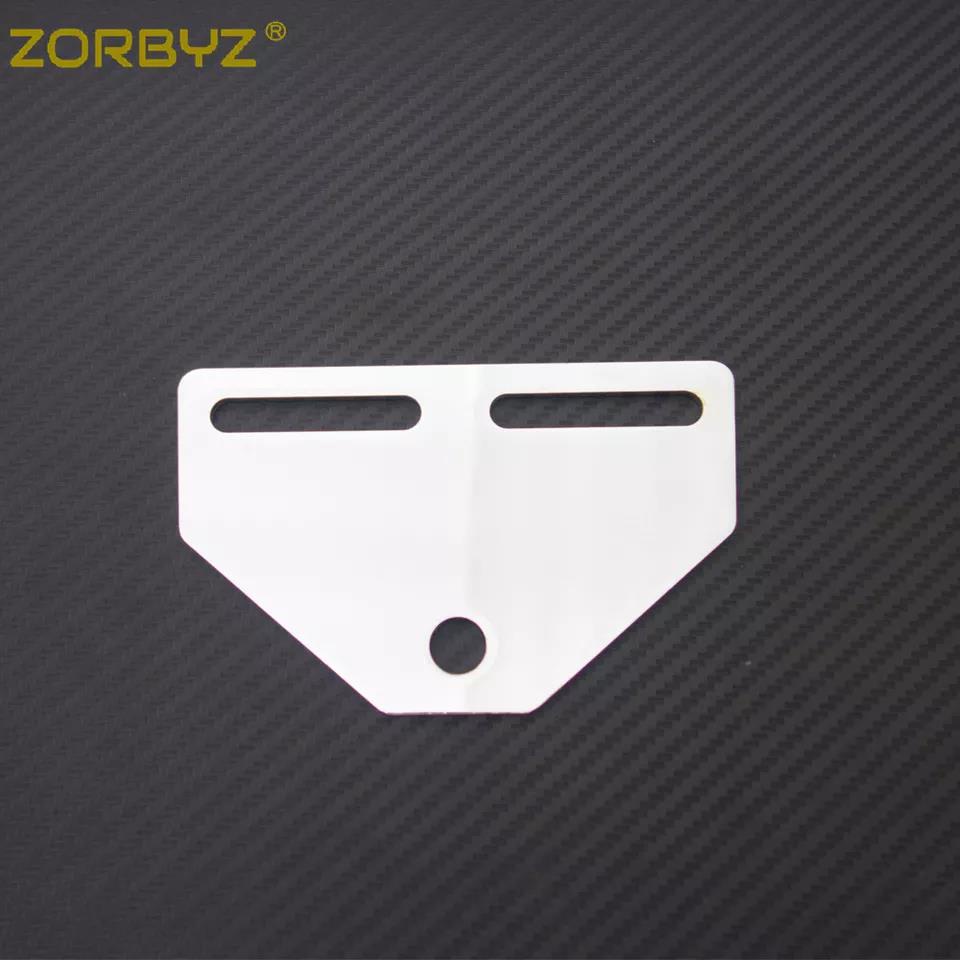 ZORBYZ Universal Motorcycle Chrome Headlight Lamp Bracket Bottom Mount ...