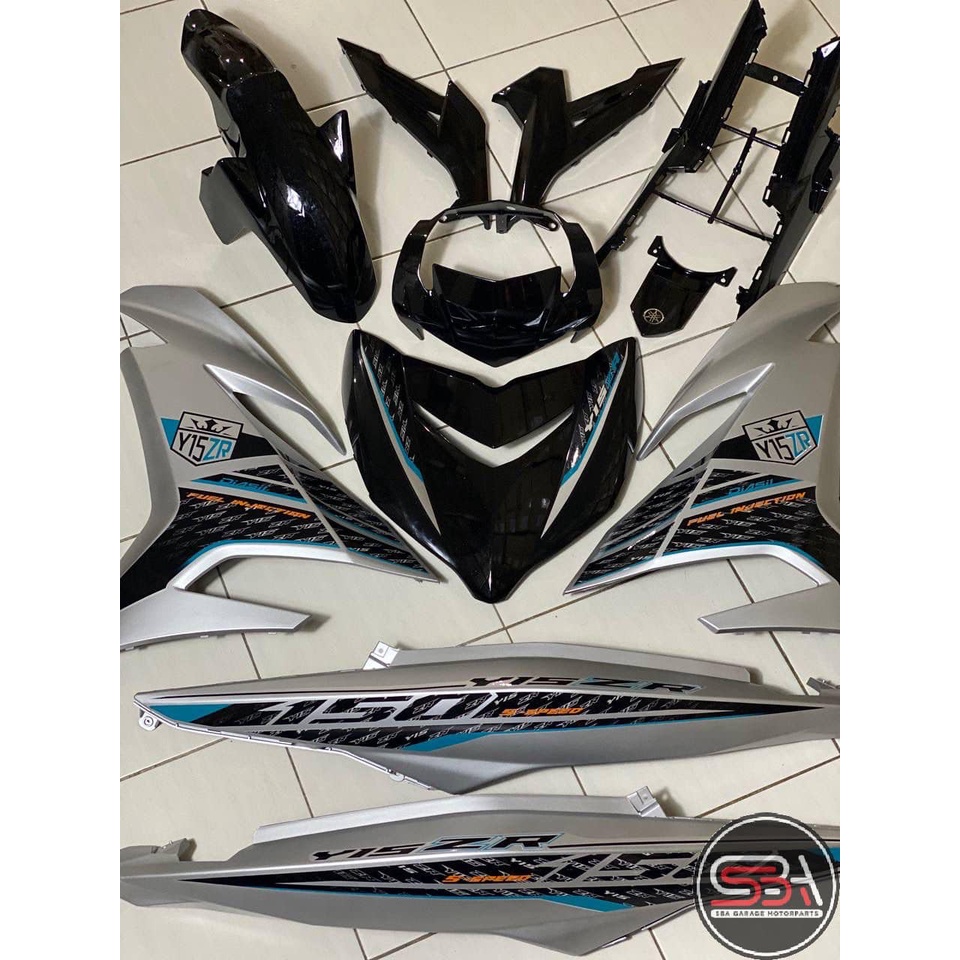 COVERSET YAMAHA Y15ZR YSUKU V1 V2 SILVER ROBOT SMX B176 ORIGINAL HONG ...