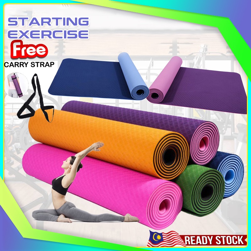 High Quality Non slip Premium TPE anti skid 183CM 6MM fitness