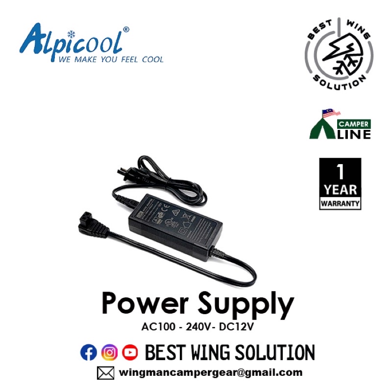 Colku / Alpicool 100-240V to DC12V Fridge Power Supply | Shopee Malaysia