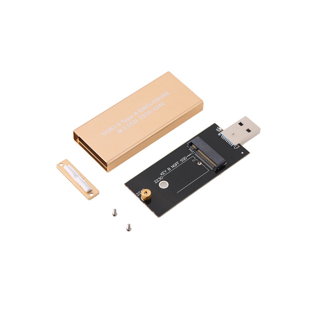 USB 3.0 to M.2 SSD Enclosure Storage Case for NGFF B Key Hard Disk B+M ...