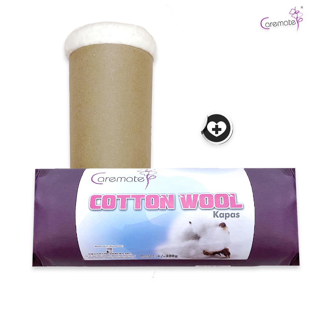 Caremate Cotton Wool 300 Gram Shopee Malaysia