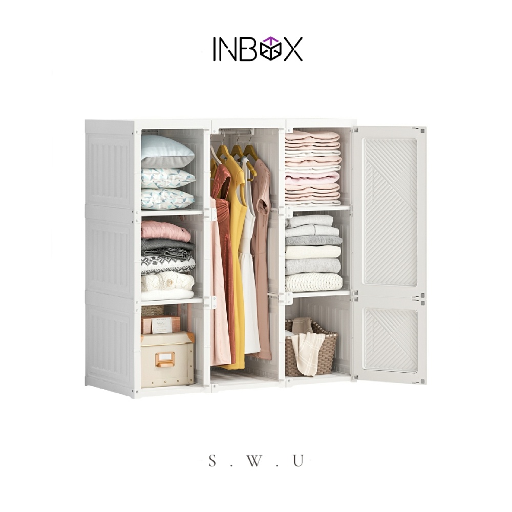 INBOX Wardrobe Cabinet / Foldable Clothes Cupboard /Versatile and ...