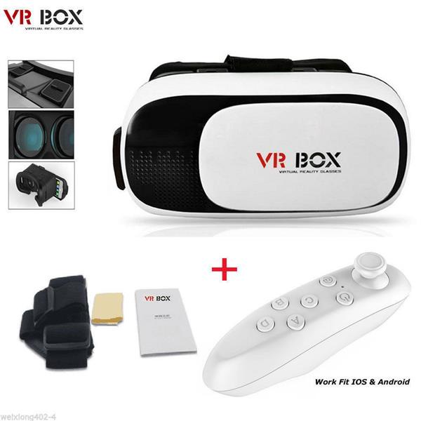 VR BOX Virtual Reality Movies Games 3D with Controller for Smart Phone ...