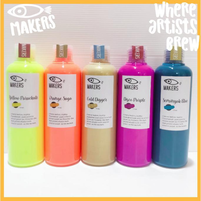 Acrylic NEON SERIES - Ecentric SADA SET OF 5 Tools Painting ART SET ...