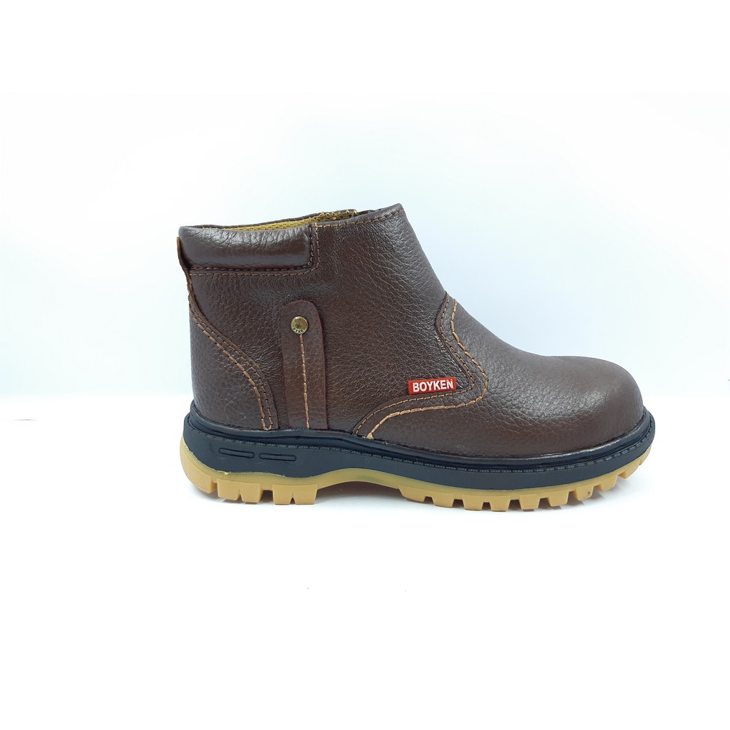 Boyken Brand Leather Men's Safety Shoes | Shopee Malaysia
