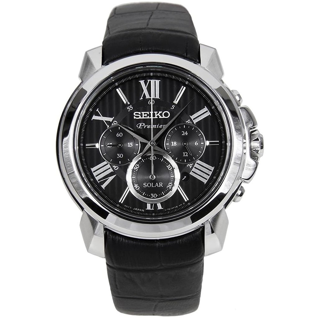 Seiko premier leather online strap