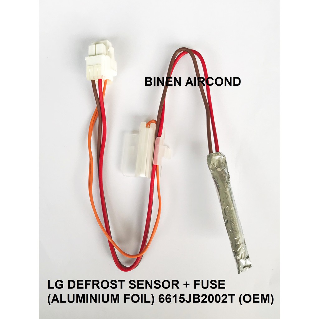 LG REFRIGERATOR DEFROST SENSOR + FUSE (ALUMINIUM FOIL) 6615JB2002T (OEM